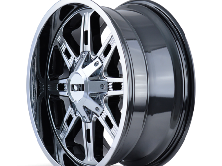 ION Type 184 20x9   5x127 BP   0mm Offset   87mm Hub Chrome Wheel Online Sale