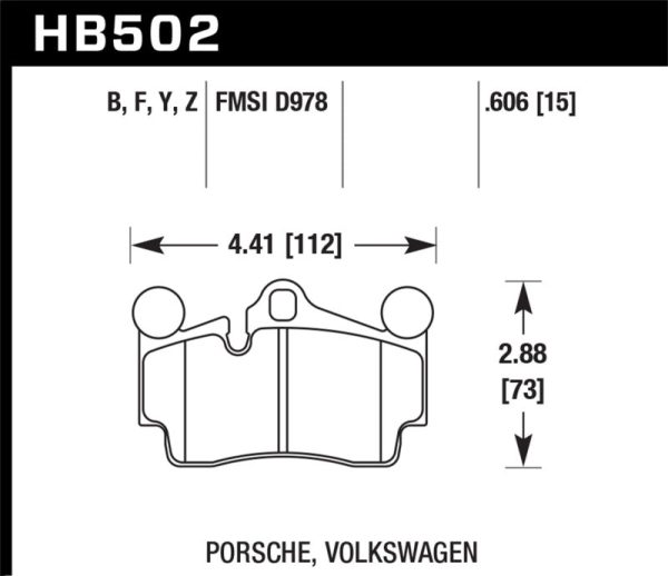 Hawk 2007-2014 Audi Q7 Premium HPS 5.0 Rear Brake Pads Online