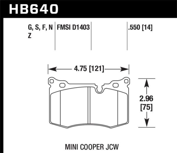 Hawk 09-15 Mini Cooper HT-10 Race Front Brake Pads Online now