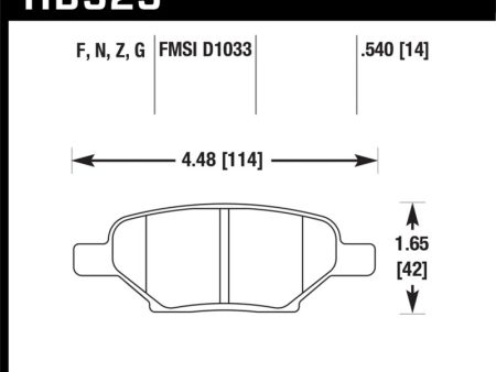 Hawk 05-10 Chevrolet Cobalt SS   07-10 Pontiac G5   05-10 Pontiac G6 DTC-60 Race Rear Brake Pads Fashion