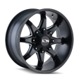 ION Type 181 20x9   6x135 BP   18mm Offset   106mm Hub Satin Black Milled Spokes Wheel Online now