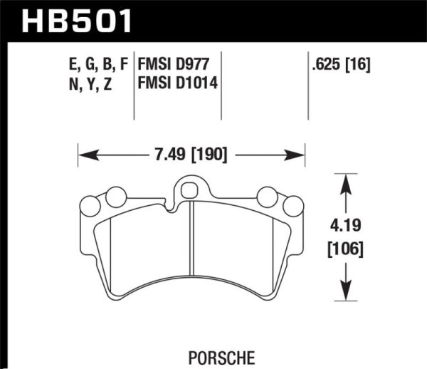 Hawk 2007-2014 Audi Q7 Premium HPS 5.0 Front Brake Pads Cheap