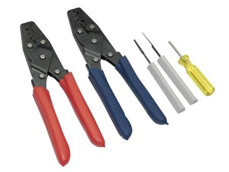 Haltech Dual Crimper Set - Includes 3 Pin Removal Tools Hot on Sale