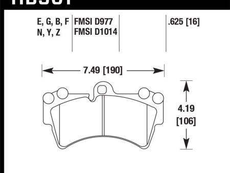 Hawk 07-10 Audi Q7 3.6L 4.2L   03-07 Porsche Cayenne 4.5L   04-07 VW Touareg Performance Ceramic Str Hot on Sale