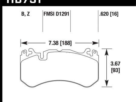 Hawk 13-16 Mercedes SL Class   16-17 Audi RS7  Performance Ceramic Front Brake Pads For Discount