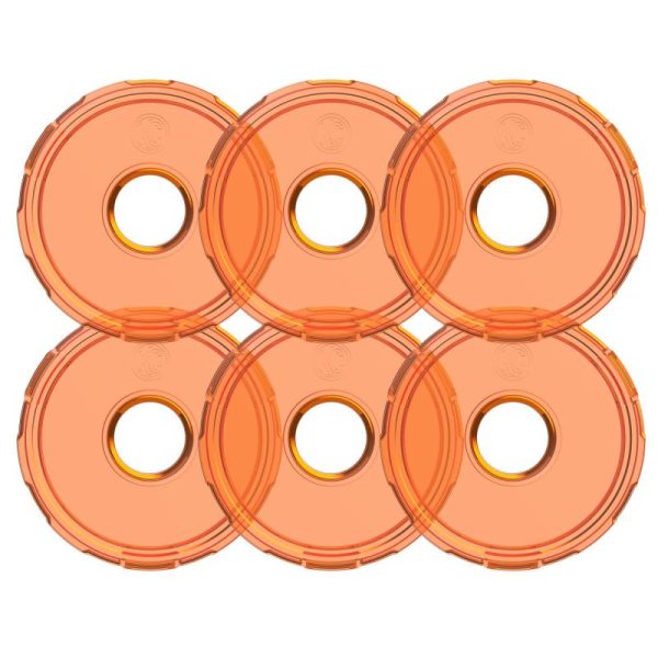 KC HiLiTES Cyclone V2 LED - Replacement Lens - Amber - 6-PK Sale