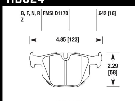 Hawk 06 BMW 330i 330xi   07-09 335i   07-08 335xi   09 335d   08-09 328i HPS Street Rear Brake Pads Online Sale