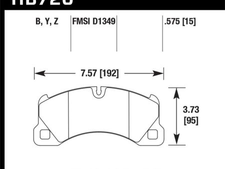 Hawk 15-17 Porsche Cayenne Front HPS 5.0 Brake Pads For Sale