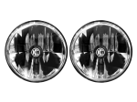 KC HiLiTES 97-06 Jeep TJ Univ. 7in. Gravity LED H4 DOT Approved Replac. Headlight (Pair Pack System) Fashion