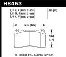 Hawk DTC-80 04-15 Subaru Impreza WRX STI, 02-06 08-14 Mitsubishi Lancer Evo Front Brake Pads on Sale