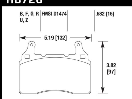 Hawk 2014 Chevrolet Corvette DTC-60 Front Brake Pads For Cheap