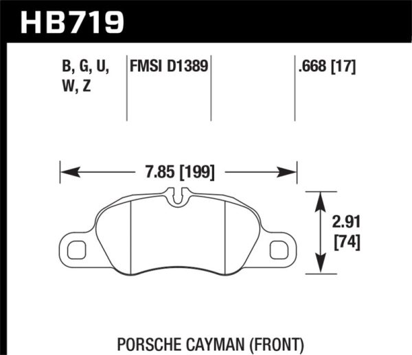 Hawk 13-16 Porsche 911 Front HPS 5.0 Brake Pads For Cheap