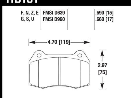 Hawk 95-02 Nissan Skyline GT-R (R33 R34) DTC-60 Race Front Brake Pads Supply