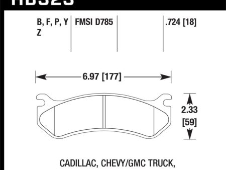 Hawk Chevy   GMC Truck   Hummer LTS Street Rear Brake Pads Discount