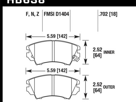 Hawk 10-15 Chevrolet Camaro HPS 5.0 Front Brake Pads Supply