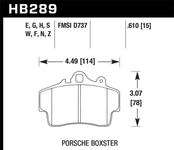 Hawk Porsche HPS Street Front Brake Pads Cheap