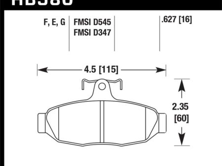 Hawk 86-92 Ford Taurus SHO   89-92 Ford Thunderbird Super Coupe DTC-60 Race Rear Brake Pads Online