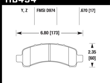 Hawk 03-10 Chevy Express   GMC Savana (Various Models) Performance Ceramic Street Rear Brake Pads For Cheap