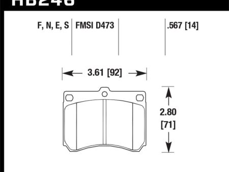 Hawk 91-02 Ford Escort   92-94 Mazda MX-3   90-95 Protege HPS Street Front Brake Pads Online