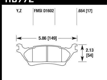 Hawk 12-16 Ford F-150 Performance Ceramic Street Rear Brake Pads Online Sale