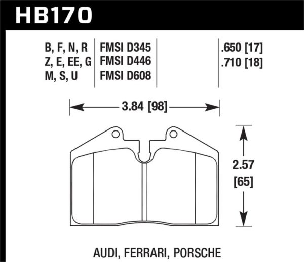 Hawk 93-95 Porsche 968   85-91 944   87-89 911 DTC-70 Front Race Brake Pads Sale