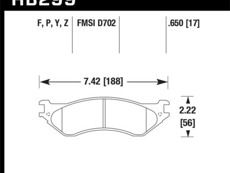 HawkDodge B1500 VanDurango 1500 Pickup 1500 Van   Ford   Lincoln LTS Street Front & Rear Brake Pad Online Sale