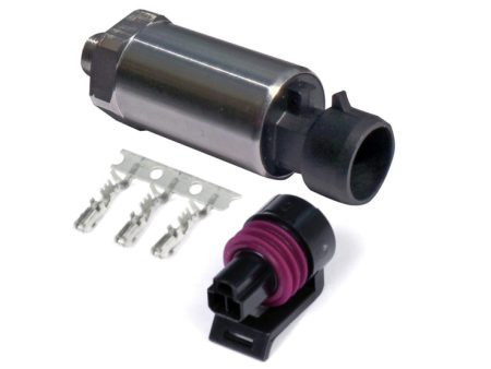 Haltech 250 PSI Motorsport (SS Diaphragm) Fuel Oil Pressure Sensor 1 8 NPT (Incl Plug Pins) For Sale