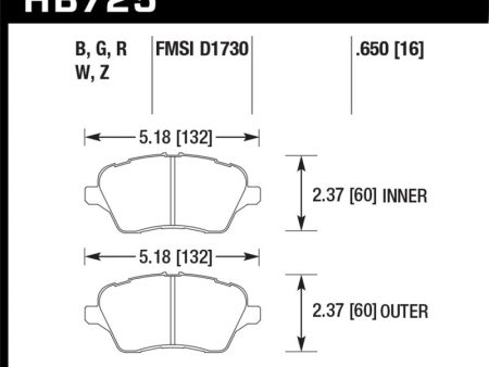 Hawk 14-16 Ford Fiesta ST HP+ Street Front Brake Pads Discount