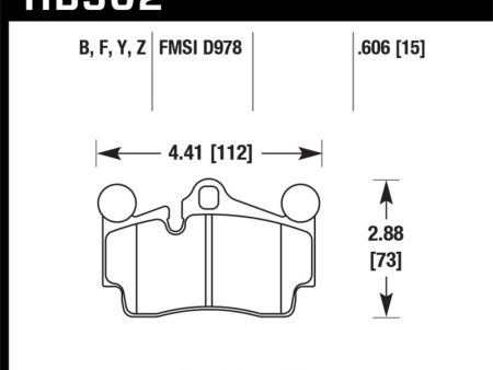 Hawk 2007-2014 Audi Q7 Premium HPS 5.0 Rear Brake Pads Online