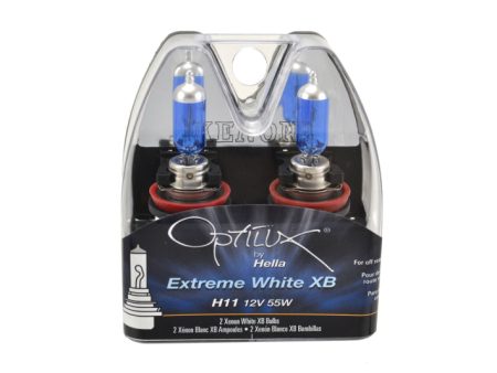 Hella H11 12V 55W Xenon White XB Bulb (Pair) Cheap