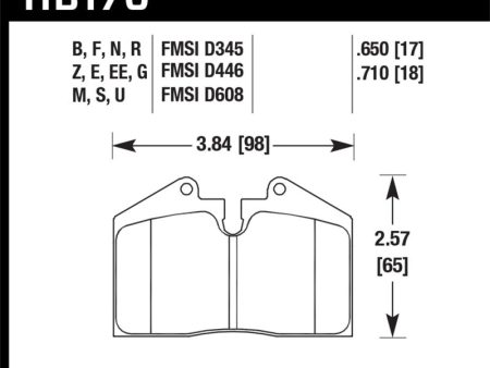 Hawk 97-02 Ferrari Maranello DTC-60 Front Race Brake Pads Hot on Sale