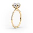 The Pave Kamellie Set With A 1.5 Carat Round Lab Diamond Fashion